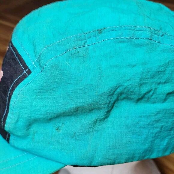 Vintage‎ 90s Maui Schnapps Adjustable Cap Teal  Retro Fresh Prince 100% Nylon - Picture 5 of 11